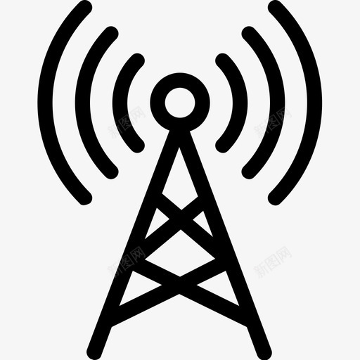 wifi塔信号wifi天线图标svg_新图网 https://ixintu.com wifi塔 wifi天线 信号 数字营销 无线 无线网络