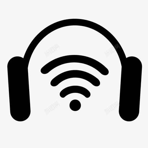 耳机wifi耳机音乐图标svg_新图网 https://ixintu.com conexion 声音 耳机 耳机wifi 耳机耳机耳机 音乐