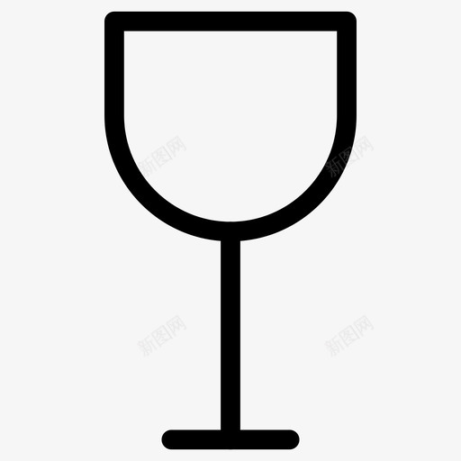 酒杯饮料新鲜图标svg_新图网 https://ixintu.com 厨房图标集 新鲜 纯净水 酒杯 饮料