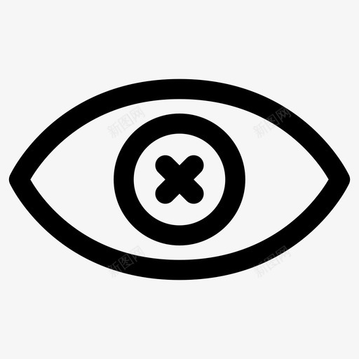 白内障失明眼睛图标svg_新图网 https://ixintu.com 失明 白内障 眼睛 眼睛图标集