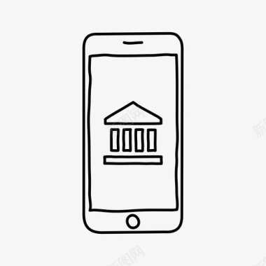 iphone银行设备货币图标图标