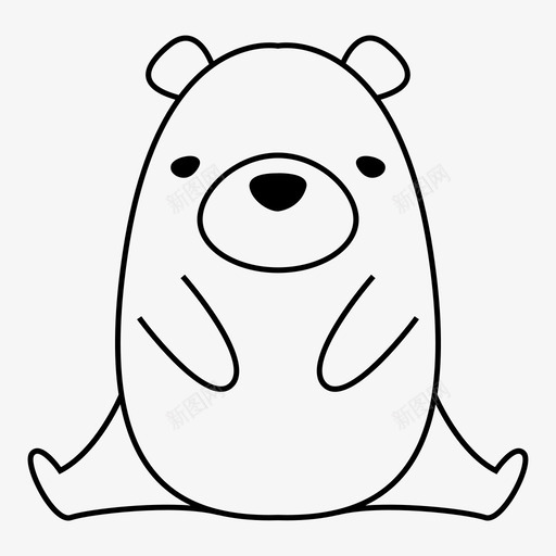 熊动物图标svg_新图网 https://ixintu.com 动物 熊