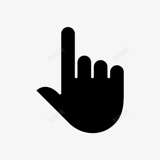 手一手指手掌图标svg_新图网 https://ixintu.com 大拇指 手一 手和手指 手指 手掌