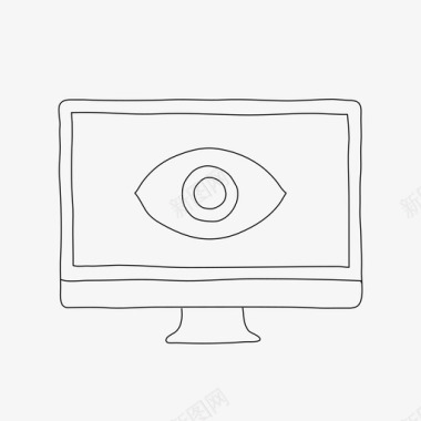 桌面视图设备眼睛图标图标
