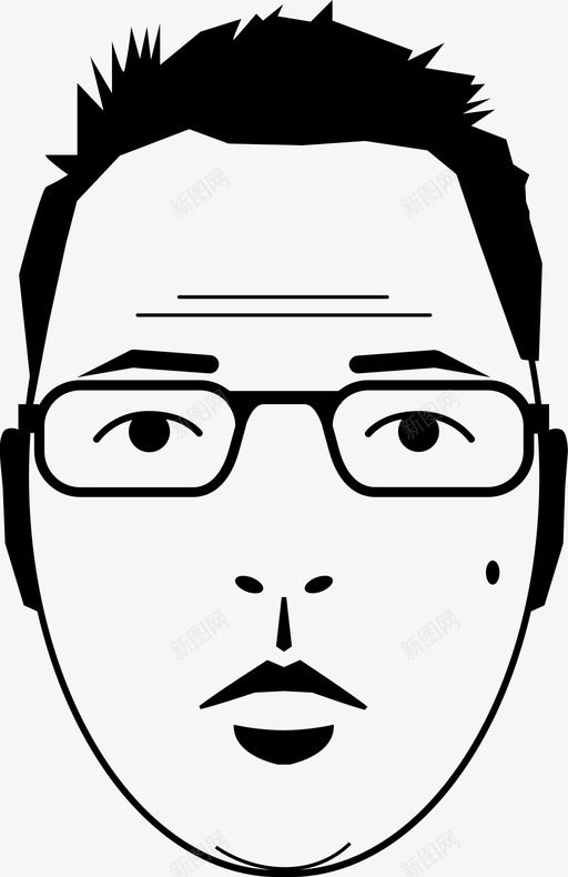 男人眼镜鼹鼠图标svg_新图网 https://ixintu.com 人 男人 眼镜 肖像 鼹鼠