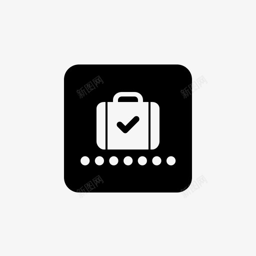 行李托运托运标记ok图标svg_新图网 https://ixintu.com ok 托运标记 机场标志 行李托运 行李箱