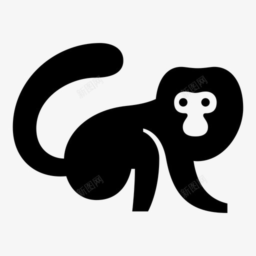 金狮罗望子动物米科图标svg_新图网 https://ixintu.com 动物 猴子 米科 金丝猴 金狮罗望子
