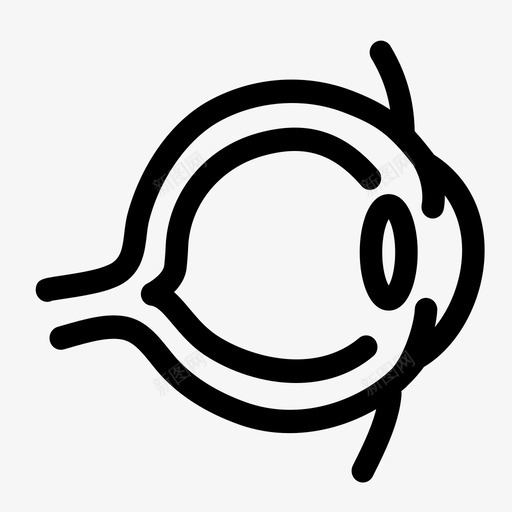 眼球人体器官图标svg_新图网 https://ixintu.com 人体 内脏科学 器官 眼球 视力