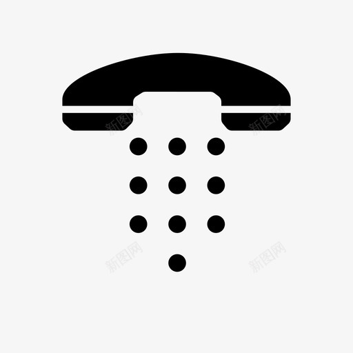 电话按钮通讯图标svg_新图网 https://ixintu.com 按钮 电话 通讯