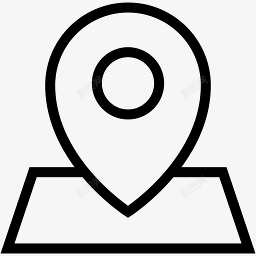 导航gps位置图标svg_新图网 https://ixintu.com gps iosweb用户界面行图标 pin 位置 地图 导航