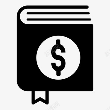 书商业书支票簿图标图标