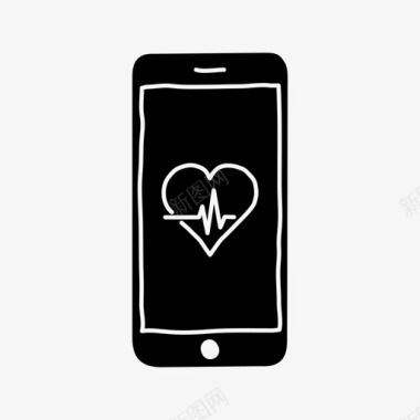 iphone心率设备健康图标图标