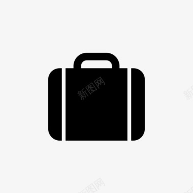 行李行李箱机场标志图标图标