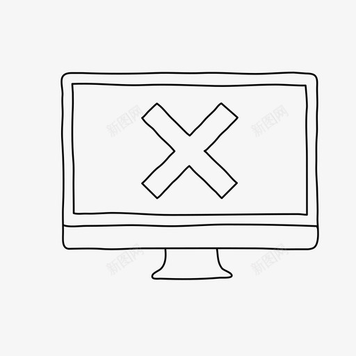 桌面x删除设备图标svg_新图网 https://ixintu.com 删除 屏幕 桌面x 设备