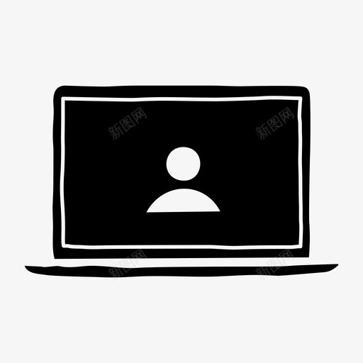 笔记本电脑头像设备配置文件图标svg_新图网 https://ixintu.com 屏幕 笔记本电脑头像 设备 配置文件