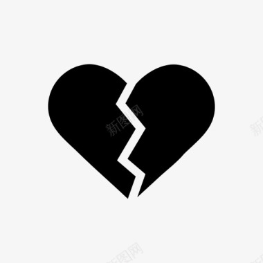 心碎爱情情人节图标图标