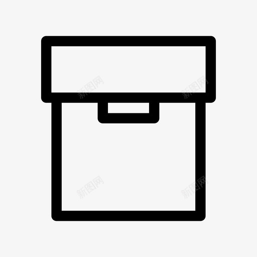 卡通盒包装运输图标svg_新图网 https://ixintu.com 包装 卡通盒 空间 运输
