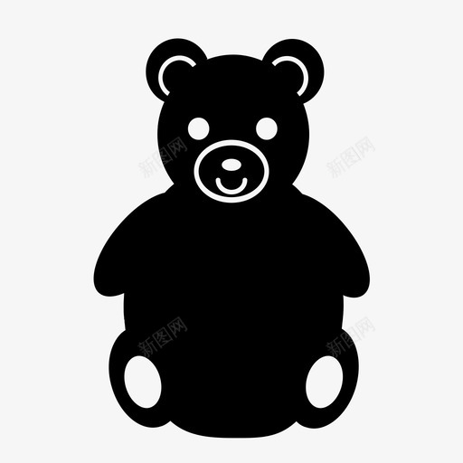 泰迪熊拥抱孩子图标svg_新图网 https://ixintu.com 孩子 拥抱 泰迪熊 玩具