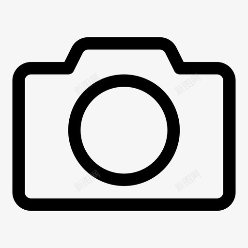 照相机允许拍照图标svg_新图网 https://ixintu.com 允许 拍照 摄影 照相机 纯线条