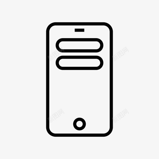通知iphone消息图标svg_新图网 https://ixintu.com iphone 消息 用户界面 短信 通知