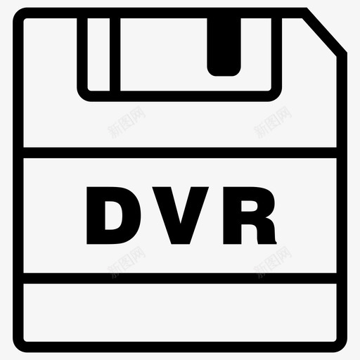 保存dvr文件dvr扩展名图标svg_新图网 https://ixintu.com dvr扩展名 保存dvr 保存图标 文件