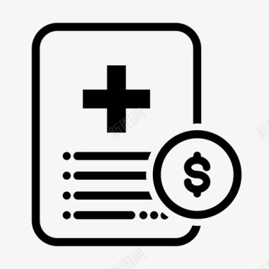 医疗报告价格文件美元图标图标