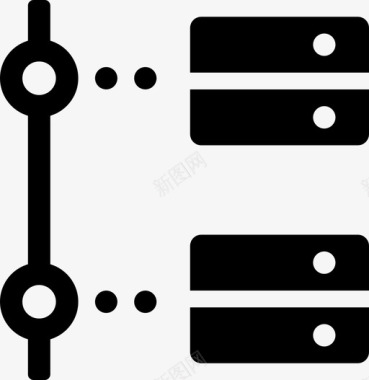 服务器树脱机数据断开连接图标图标