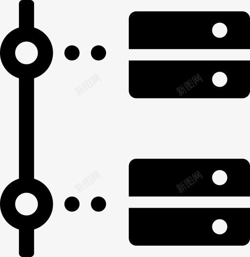 服务器树脱机数据断开连接图标svg_新图网 https://ixintu.com internet 传输 数据 断开连接 服务器树脱机 网络 联机数据填充