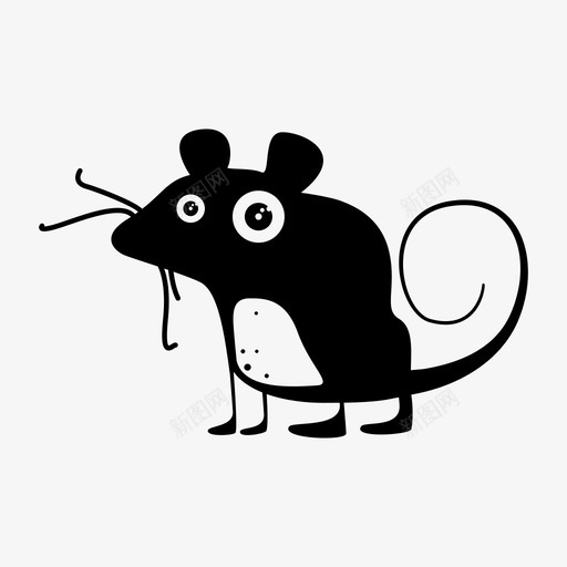 老鼠动物啮齿动物图标svg_新图网 https://ixintu.com 动物 啮齿动物 老鼠