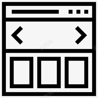 应用程序浏览器网页图标图标