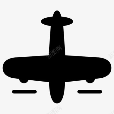 飞机航空运输航空旅行图标图标
