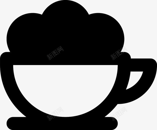 卡普西诺咖啡咖啡杯子图标svg_新图网 https://ixintu.com 卡普西诺咖啡 咖啡 咖啡厅md固体咖啡 杯子
