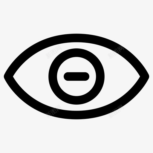 近视眼睛眼睛图标集svg_新图网 https://ixintu.com 眼睛 眼睛图标集 近视