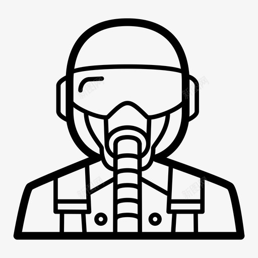 飞行员战斗机空军头盔图标svg_新图网 https://ixintu.com 人 头盔 空军 面罩 飞行员战斗机