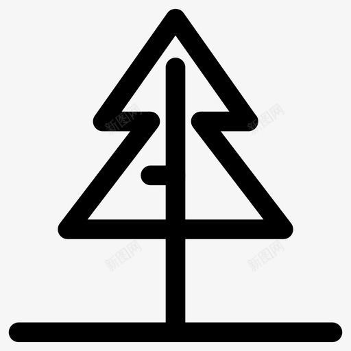 树圣诞森林图标svg_新图网 https://ixintu.com 圣诞 树 树图标集 森林