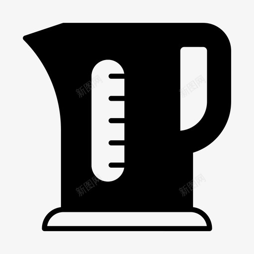 电水壶咖啡厨房图标svg_新图网 https://ixintu.com 厨房 厨房用具 咖啡 固体 电水壶 茶 茶壶