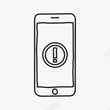 iphone警报设备屏幕图标图标