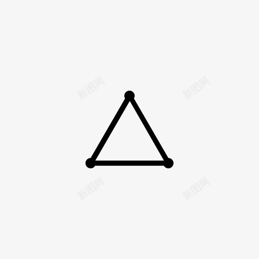 三角形面积几何图标svg_新图网 https://ixintu.com 三角形 几何 多边形 数学 面积