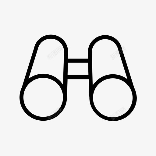 双筒望远镜看观光图标svg_新图网 https://ixintu.com 双筒望远镜 监视 看 观光