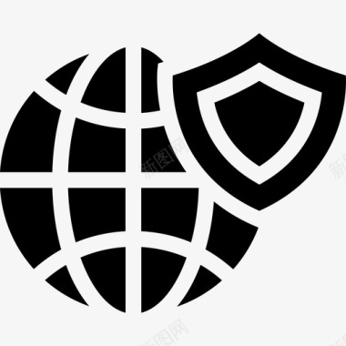 技术全球安全图标图标