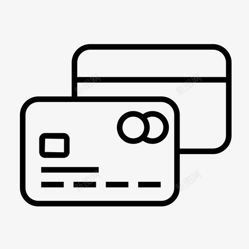 信用卡借记卡货币图标svg_新图网 https://ixintu.com 信用卡 借记卡 货币 金融