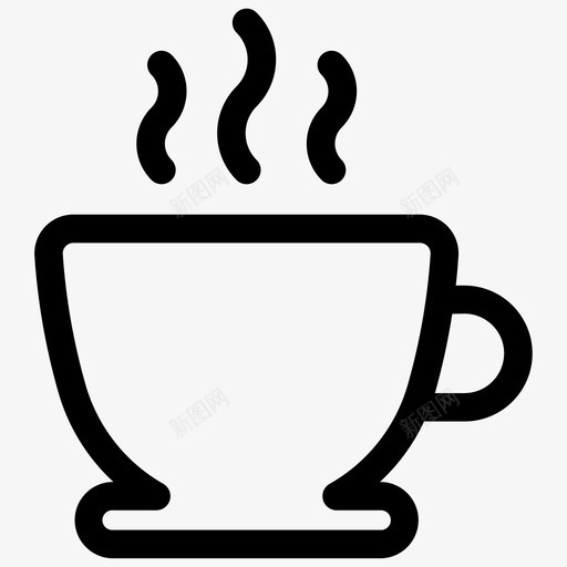 热饮咖啡咖啡杯图标svg_新图网 https://ixintu.com 业务线第二卷 咖啡 咖啡杯 热咖啡 热饮