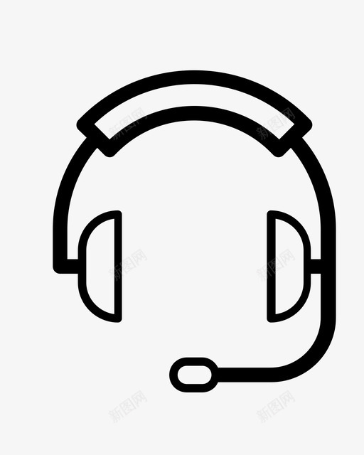耳机客户支持帮助热线图标svg_新图网 https://ixintu.com 客户支持 帮助热线 电话支持 耳机