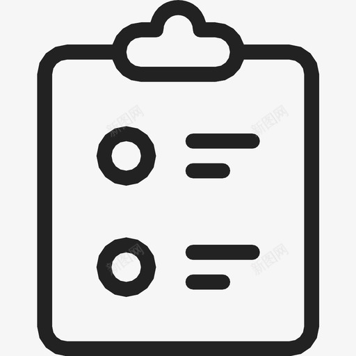 剪贴板业务列表图标svg_新图网 https://ixintu.com 业务 列表 剪贴板 办公室 笔记