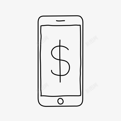 iphone货币设备金融图标svg_新图网 https://ixintu.com iphone货币 屏幕 设备 金融