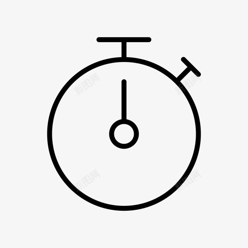 计时器时钟小时图标svg_新图网 https://ixintu.com 分 小时 时钟 秒 计时器