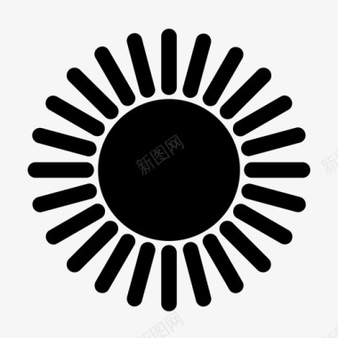 太阳烈日阳光图标图标