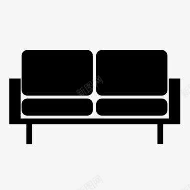 爱情座椅沙发座椅图标图标