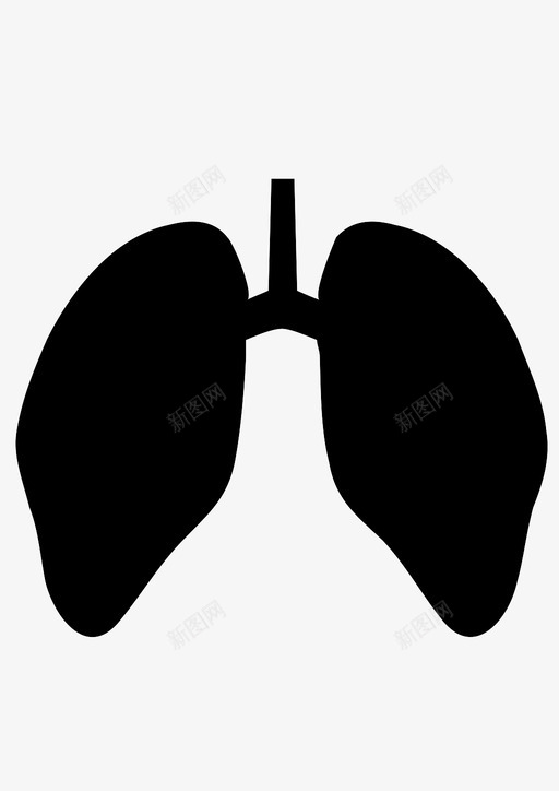 肺器官图标svg_新图网 https://ixintu.com 器官 肺