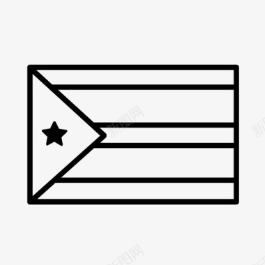 古巴国家国旗图标图标